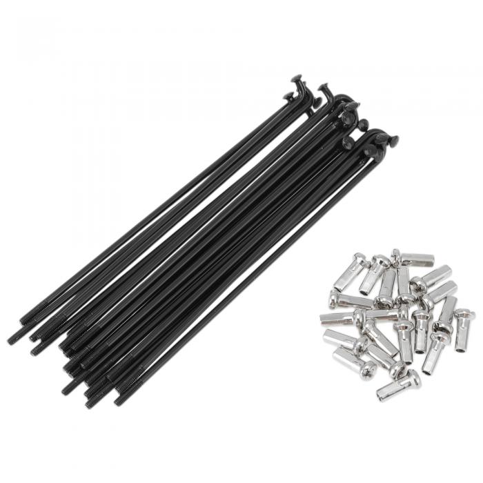 INFINAUTO 20セット13G自転車スポーク109mm自転車ホイールスポーク304ステンレススチールブラック(4)