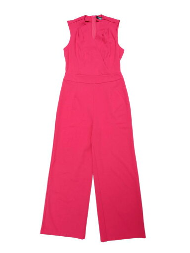 Allegra K ワイドレッグ ロンパース ロングパンツ ジャンプスーツ ノースリーブ Vネック ハイウエスト レディース ホットピンク XL Allegra K ワイドレッグ ロンパース ロングパンツ ジャンプスーツ ノースリーブ Vネック ハイウエスト レディース ホットピンク XL