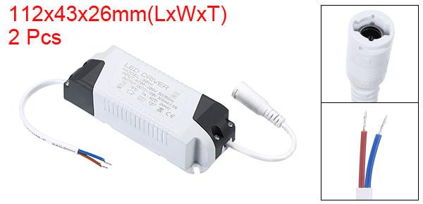 PATIKIL 36W 300mA LEDドライバー 2個 AC 85-265V 出力 75-144V DC メスコネクタ 定電流整流器 トランス 外部電源 [2]