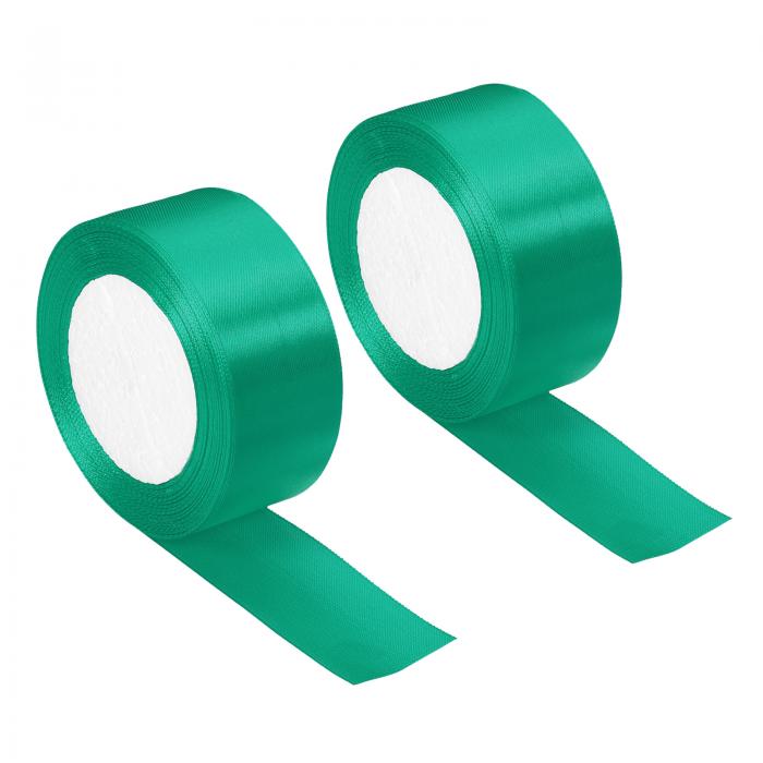 PATIKIL 幅38mm 22m サテンリボン 2本 両面ソリッドクラフトロール パーティー ホーム DIY ラッピング ..