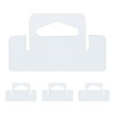uxcell 200個入りクリア スロット穴付きハングタグ 2.6 x 1.57自己粘着ハンギングタブプラスチックディスプレイタグ 販売アイテムストア小売ディスプレイ