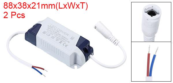 PATIKIL 12-18W 300mA LEDドライバー 2個 AC 85-265V 出力 DC36-72V メスコネクタ 定電流整流器 トランス 外部電源 [2]