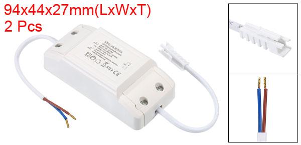 PATIKIL 12-18W 300mA LEDドライバー 2個 AC 100-240V 出力 36-54V DC オスコネクタ 定電流整流器 トランス 外部電源 [2]