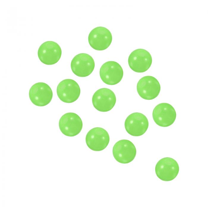 PATIKIL 3 mm ルミナス釣りビーズ 200個 軟質プラスチック グロー 釣り餌 卵 リグ ビーズ タックルツール ラウンド グリーン