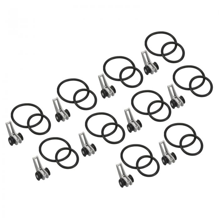 PATIKIL 釣り針キーパー ベイトホルダー 餌ホルダー 10個入り プラスチック 釣り道具アクセサリー 2サ..