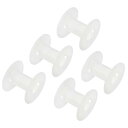 PATIKIL 71mm フロスボビン 10個 プラスチック 空のスプール ワイヤー織りボビン チェーンテープ 刺? 縫製用 ホワイト