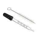 PATIKIL 目盛り付き エッセンシャルオイル スポイトピペキット 1セット 1ml ガラス ストレートチップ イヤースポイト クリーニングブラシ付き 移送液...
