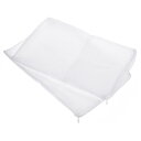 PATIKIL ハニカムフィルターソックス 35x25cm 2個 メッシュバッグ 巾着付き プールゴミ取りバスケット ホワイト