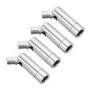 PATIKIL 90/350度傾斜天井ランプアダプタ 4個入り M10スレッド シャンデリア 天井シャンデリア 照明アダプタ 角度 不規則な天井の場合 クロム