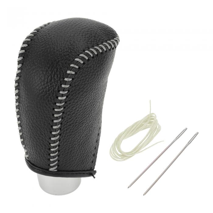 HOPESPANNER Toyotaに対応カローラ2009-2013用のギアシフトノブカバー、アンチスリップペブルドブラッ..