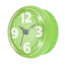 PATIKIL 防水シャワー時計 ミニキュート ミラー壁掛け時計 吸盤付き 浴室 台所 家装飾用 グリーン