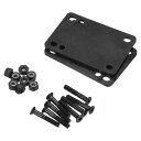 PATIKIL スケートボードライザーパッドネジセット 2個 3mm ロングボード ショックライズパッド 取り付けネジ付き ナットハードウェア修理キット クルー...