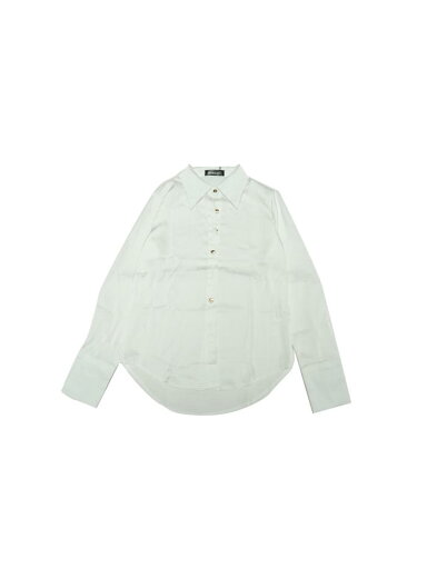 Allegra K レディース サテン シャツ ポイントカラー 長袖 ボタンダウン ワーク オフィス ブラウス 白 S Allegra K レディース サテン シャツ ポイントカラー 長袖 ボタンダウン ワーク オフィス ブラウス 白 S