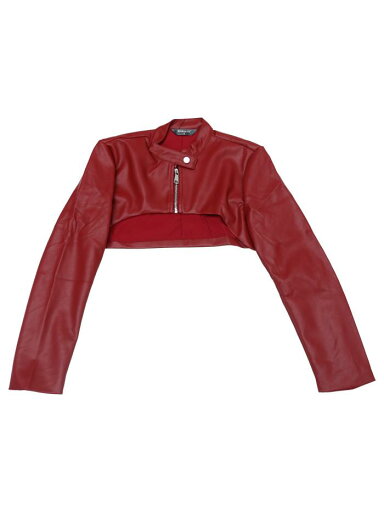 Allegra K レディース フェイクレザー クロップドトップ スタンドカラー フロントジッパー モトバイカー 長袖ジャケットコート ダークレッド S Allegra K レディース フェイクレザー クロップドトップ スタンドカラー フロントジッパー モトバイカー 長袖ジャケットコート ダークレッド S