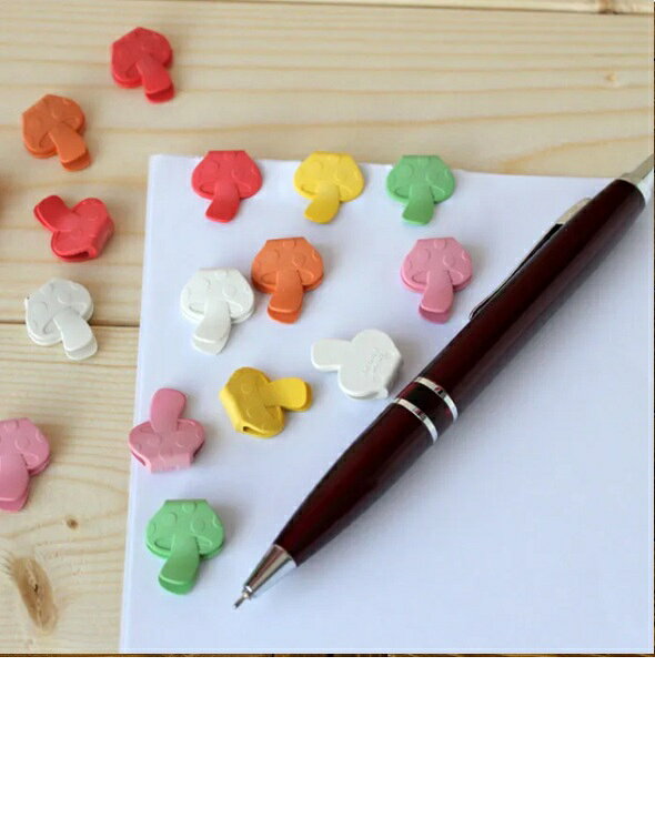 【ミドリ】クリップ Pー51クリップス キノコ / 紙クリップ ペーパークリップ おしゃれ 文房具 きのこ 雑貨 かわいい【きのこ雑貨】の商品画像 3