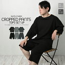 【全品送料無料】メンズ クロップドパンツ セットアップ ルームウェア ワッフル 吸水速乾 ルーズ 伸縮性 セットアップ おうち時間 ルームウエア 部屋着 プルオ...