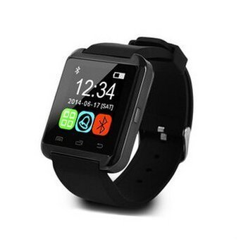 STK Bluetooth 腕時計 U8スマート ウォッチ 1.44インチ 超薄型タッチパネル液晶 Bluetooth 着信 通話 (ブラック)