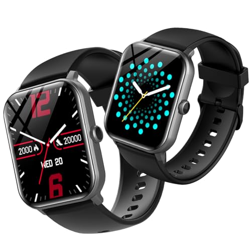 スマートウォッチ 100種類運動モード Smart Watch 活動量計 【1.85インチ超大画面】Bluetooth通話機能 IP68防塵防水 歩数計 腕時計 目覚まし時計 文字盤自由設定 着信/Line/メッセージ通知 7日連続使用