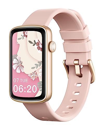 SHANG WING スマートウォッチ レディース リストバンド 型 腕時計 iPhone/Android対応 Smart Watch 着信通知 睡眠測定 女子生理サイクル記録 多種類運動モード 天気予報 IP68防水 文字盤自由設定 誕