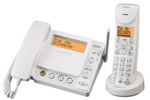 SANYO デジタルコードレス留守番電話機(ピュアホワイト) TEL-DH5(W)