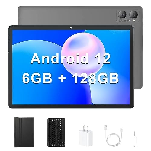 CNBANAN Android12 タブレット 10.1インチ アンドロイドタブレット RAM 6GB+ROM 128GB 8コアCPU 5000mAh Type-C 2.4G/5G wi-fiモデル Bluetooth GPS 13MP