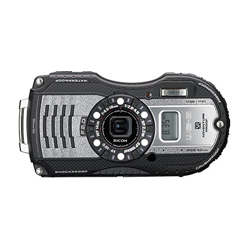 RICOH 防水デジタルカメラ WG-5GPS ガンメタリック 防水14m耐ショック2.2m耐寒-10度 RICOH WG-5GPS GUNMETAL 04651