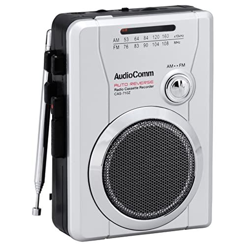 OHM AudioComm ラジオカセット AM/FM ラジオ番組録画可能 CAS-710Z