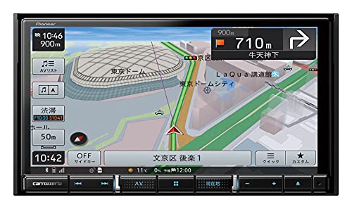 パイオニア カーナビ AVIC-RZ711-E 7インチ 2D(180mm) 楽ナビ 無料地図更新 フルセグ DVD CD Bluetooth SD USB HDMI HD画質 カロッツェリア