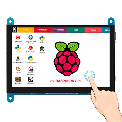 ELECROW 5インチ モバイルモニター Raspberry Pi用 モバイルディスプレイ LCD ディスプレイ ポータブルモニター 800*480 タッチパネルモニター Raspberry Pi 4B 3B+向け ゲーム機 Win P