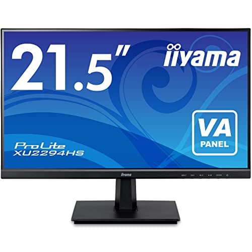 iiyama モニター ディスプレイ 21.5インチ フルHD VA DisplayPort HDMI D-Sub 全ケーブル付 3年 国内サポート XU2294HS-B1