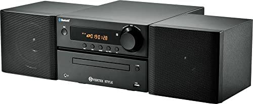 VERTEX ヴァーテックスマイクロシステムコンポ BTMC-V002 CD再生・USB再生・FMラジオ視聴・CDからUSBへ録音・Bluetooth搭載 BTMC-V002(本体)