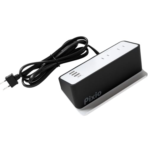 Pixio AC&USB TAP COMPACT 電源タップ 卓上 コンセント USB Type-C Type-A 充電ステーション ACアダプ..