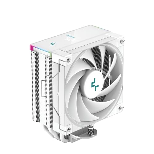 DEEPCOOL AK400 DIGITAL White デジタルディスプレイ搭載 4本ヒートパイプ LGA1700/AM5対応 シングルタワー型 空冷CPUクーラー R-AK400-WHADMN-G FN2027