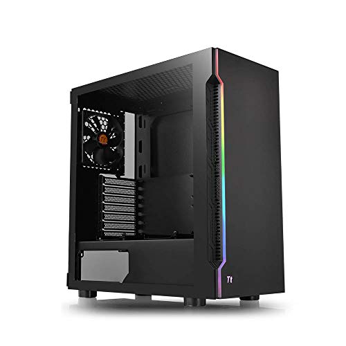 Thermaltake H200 TG RGB ミドルタワー型PCケース 強化ガラス フロントLEDバー搭載 CA-1M3-00M1WN-00 CS7632