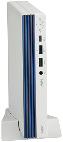 NEC デスクトップパソコン Mate J タイプMC(Windows 10 Pro(Windows 11 Pro DG版)/Core i3-12100T /4GB S/500GB/Office H&B) 白/青
