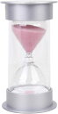 砂時計 カラフル15分 タイマー サンドタイマー 透明 教室用 オフィス用 砂時計 キッチン用 砂時計 (ピンク)