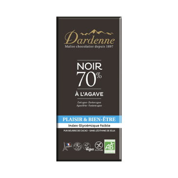 Dardenne（ダーデン） 有機アガベチョコレート ダーク 70% 100g