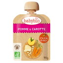 baby bio 有機ベビースムージー アップル・キャロット/90g