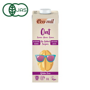 EcoMil（エコミル） 有機 オーツ麦ミルク グルテンフリー（糖類無添加） 1000ml