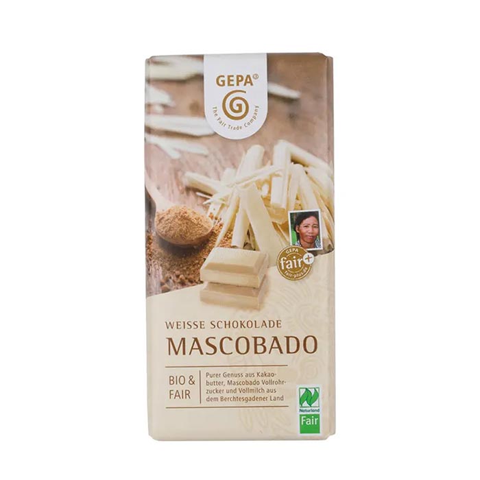 GEPA（ゲパ） ビオ　マスコバドホワイトチョコレート 100g