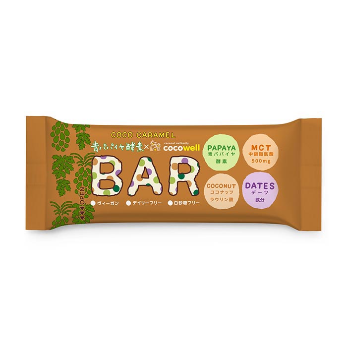 バイオ・ノーマライザー 青パパイヤ酵素 青パパイヤ酵素入りバー ココキャラメル/35g