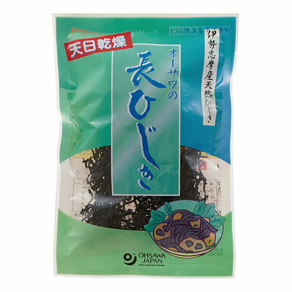 伊勢産天然ひじき■無添加　天日乾燥 ■磯の香り豊か　食感が良く、上品な味 ■水で戻して、煮物やサラダに 原材料／ ひじき（伊勢産） 製造日からの開封前賞味期間／ 冷暗所で1年 商品タグ：ひじき &gt;&gt;オーサワジャパンの海産物の商品一覧1945年の創業以来、マクロビオティックに地道に取り組んできたオーサワジャパン約1400アイテム オーサワジャパンの自然食品は出来るだけ新鮮なものをお届けするために、ご注文後に取り寄せを致します。そのため「速攻発送サービスの枠外」とさせていただきますこと、ご了承くださいませ。