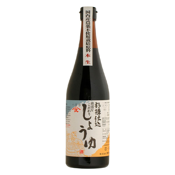 ヤマヒサ 頑固 本生 濃口醤油 720ml 1