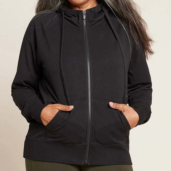 BOODY（ブーディ） ウィークエンドジップアップフーディ レディース　ブラック　XS