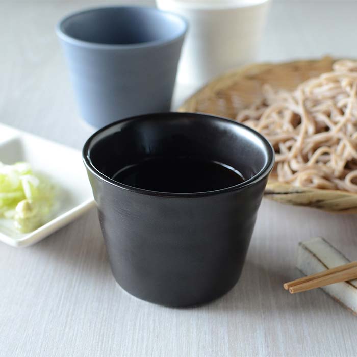 乐天商城 - 森修焼（しんしゅうやき） そばちょこ マットブラック
