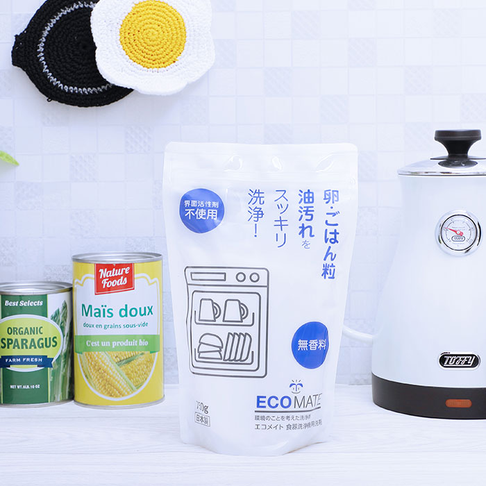 ecomate（エコメイト）食器洗浄機用洗剤 パウチ入り 750g