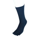 杉山ニット工業 EM5本指ソックス雅/クルー EM Five-toed Socks Crew ネイビー/25-27cm