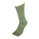 杉山ニット工業 EM5本指ソックス雅/クルー EM Five-toed Socks Crew ずんだ/25-27cm