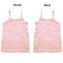 Livra Pop print camisole kids （ヒョウ/ベビーピンク 80）