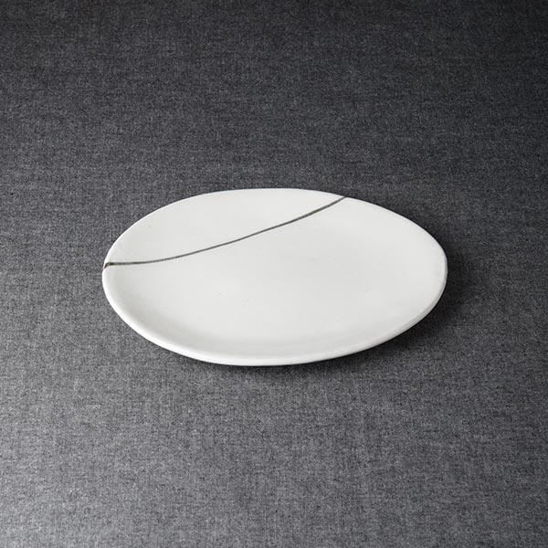 乐天商城 - 森修焼 一期一会 楕円取皿 D140×W170×H15mm